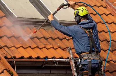 Démoussage et hydrofuge de toiture à Glandon